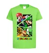 Дитяча футболка Mario and Luigi Bros Лаймовий фото