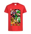 Дитяча футболка Mario and Luigi Bros Червоний фото