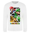 Світшот Mario and Luigi Bros Білий фото
