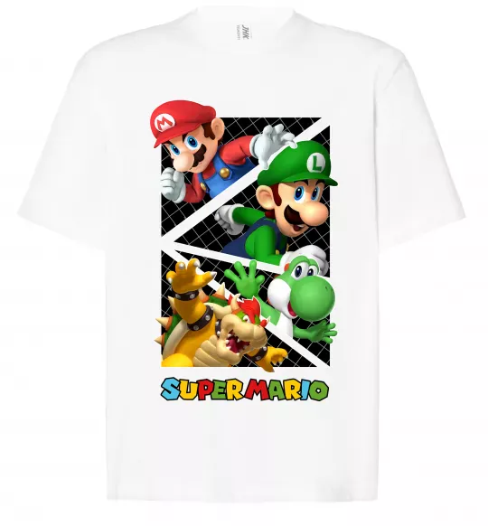 Футболка Оверсайз Mario and Luigi Bros Білий фото