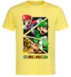 Мужская футболка Mario and Luigi Bros Лимонный фото