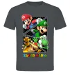 Мужская футболка Mario and Luigi Bros Графит фото