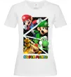 Женская футболка Mario and Luigi Bros Белый фото