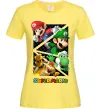 Женская футболка Mario and Luigi Bros Лимонный фото