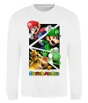 Свитшот Mario and Luigi Bros Белый фото