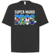 Футболка Оверсайз Super Mario Bros персонажі Черный фото