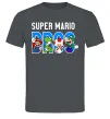 Чоловіча футболка Super Mario Bros персонажі Графіт фото