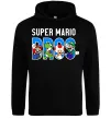 Мужская толстовка (худи) Super Mario Bros персонажі Черный фото