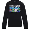 Детский Свитшот Super Mario Bros персонажі Черный фото