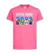 Детская футболка Super Mario Bros персонажі Ярко-розовый фото