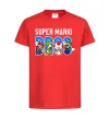 Детская футболка Super Mario Bros персонажі Красный фото
