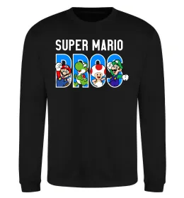 Світшот Super Mario Bros персонажі Чорний фото