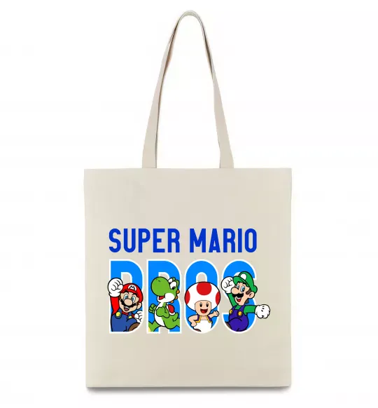 Эко-сумка Super Mario Bros персонажі Бежевый фото