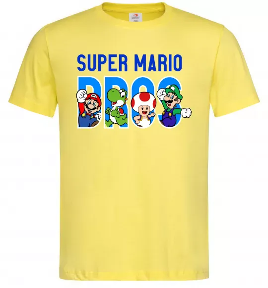 Чоловіча футболка Super Mario Bros персонажі Лимонний фото