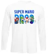 Лонгслів Super Mario Bros персонажі Білий фото