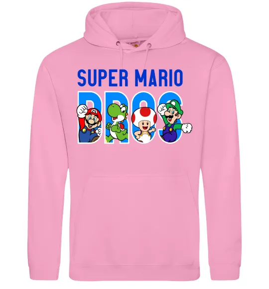 Женская толстовка (худи) Super Mario Bros персонажі Розовый фото