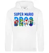Женская толстовка (худи) Super Mario Bros персонажі Белый фото