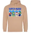Женская толстовка (худи) Super Mario Bros персонажі Песочный фото