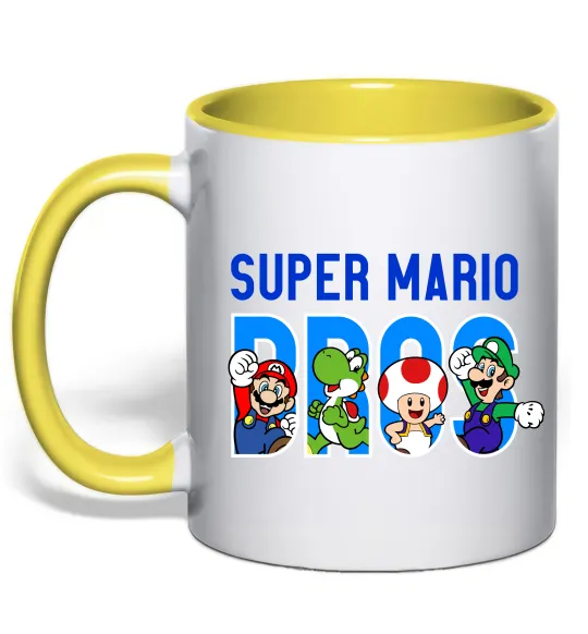 Чашка с цветной ручкой Super Mario Bros персонажі Лимонный фото