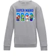 Детский Свитшот Super Mario Bros персонажі Серый меланж фото