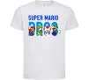 Дитяча футболка Super Mario Bros персонажі Білий фото