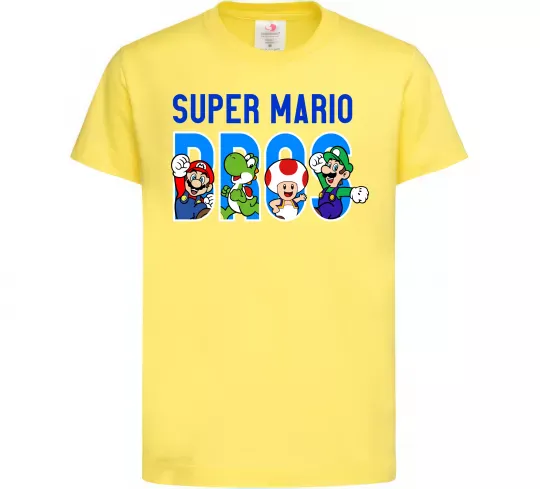 Дитяча футболка Super Mario Bros персонажі Лимонний фото