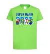 Детская футболка Super Mario Bros персонажі Лаймовый фото