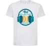 Детская футболка Relax the DJ is here Белый фото