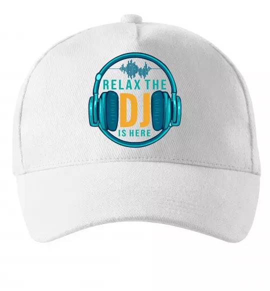 Кепка Relax the DJ is here Білий фото