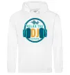Мужская толстовка (худи) Relax the DJ is here Белый фото