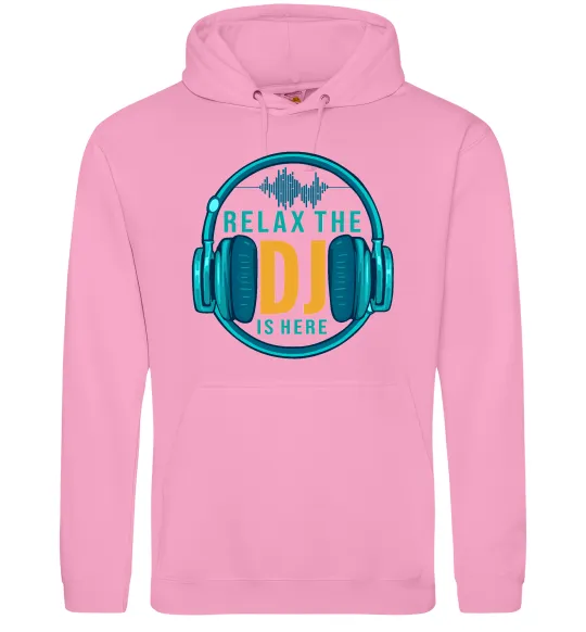 Жіноча толстовка (худі) Relax the DJ is here Рожевий фото