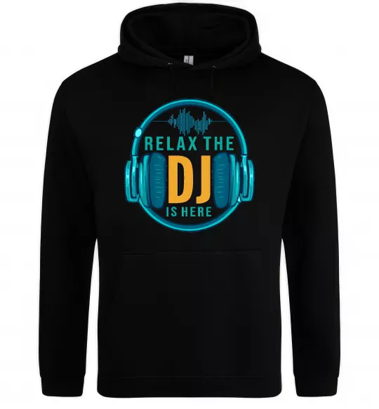 Жіноча толстовка (худі) Relax the DJ is here Чорний фото