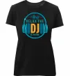 Женская премиум футболка Relax the DJ is here Черный фото