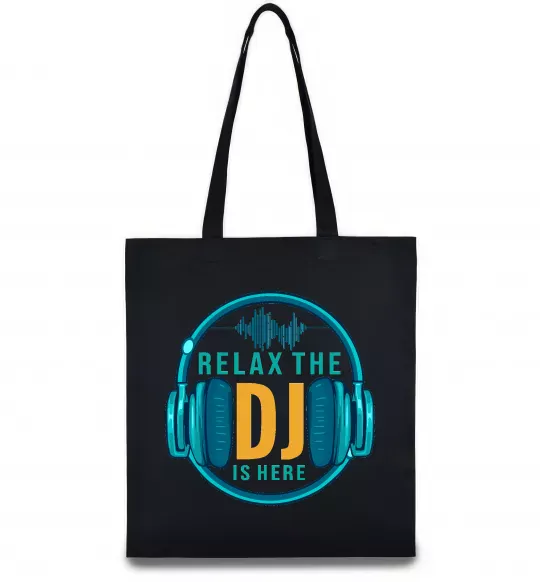Эко-сумка Relax the DJ is here Черный фото