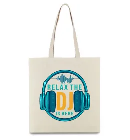 Эко-сумка Relax the DJ is here Бежевый фото