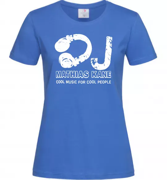 Женская футболка Mathias Kane Ярко-синий фото