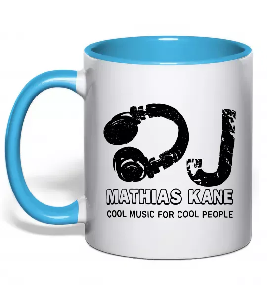 Чашка с цветной ручкой Mathias Kane Голубой фото