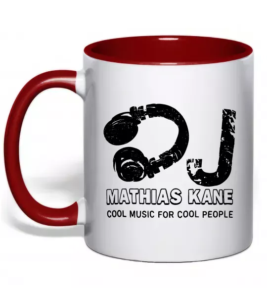 Чашка с цветной ручкой Mathias Kane Красный фото