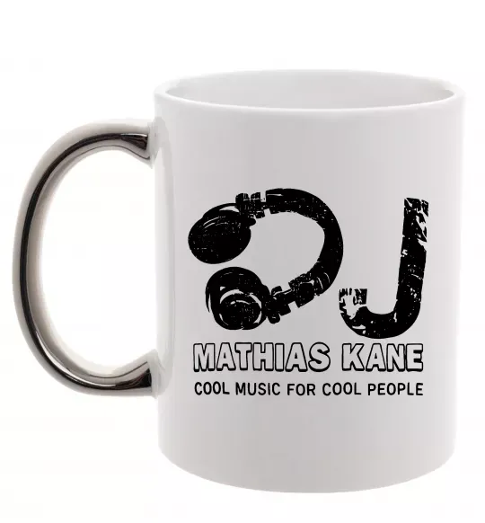 Чашка с цветной ручкой Mathias Kane Серебро фото