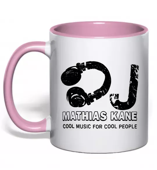 Чашка с цветной ручкой Mathias Kane Нежно розовый фото