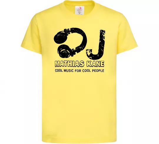 Дитяча футболка Mathias Kane Лимонний фото