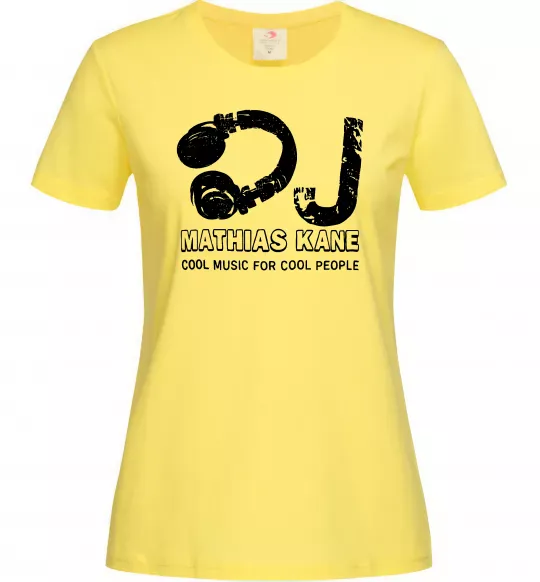 Женская футболка Mathias Kane Лимонный фото
