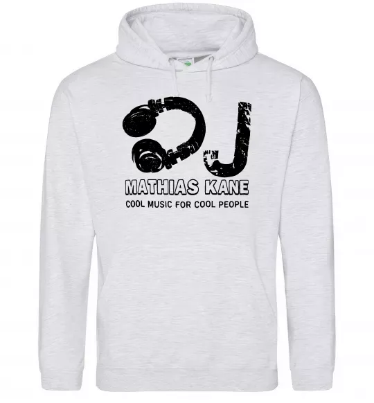 Женская толстовка (худи) Mathias Kane Серый меланж фото