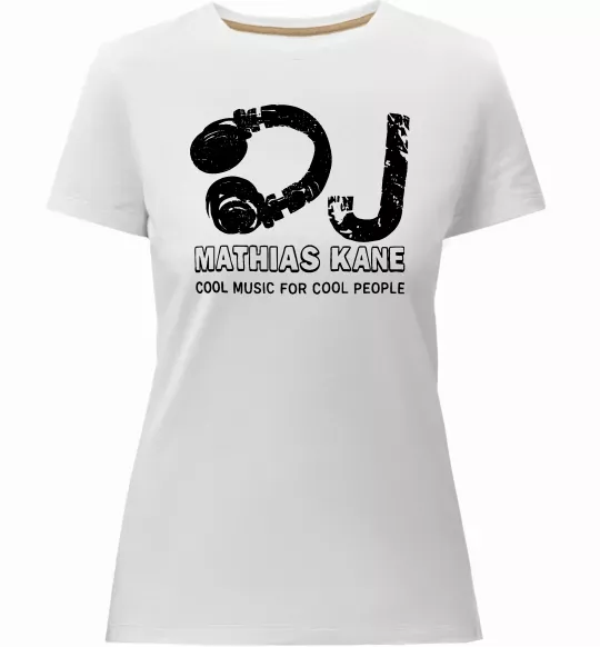 Женская премиум футболка Mathias Kane Белый фото