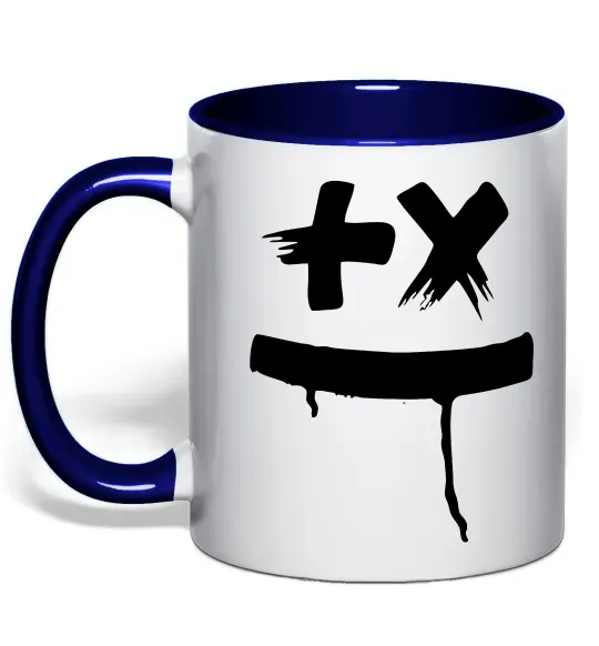 Чашка с цветной ручкой Martin Garrix Глубокий темно-синий фото