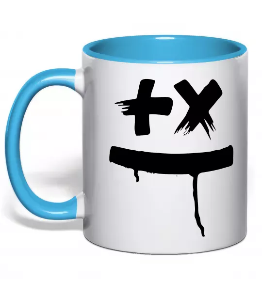 Чашка с цветной ручкой Martin Garrix Голубой фото