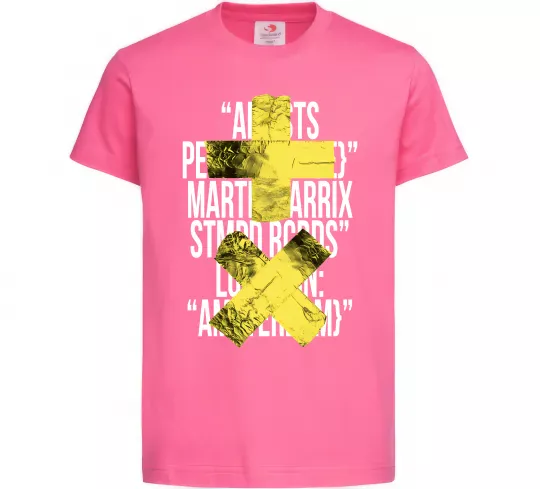 Детская футболка Martin Garrix Amsterdam Ярко-розовый фото