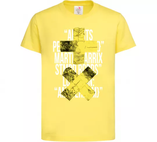 Детская футболка Martin Garrix Amsterdam Лимонный фото
