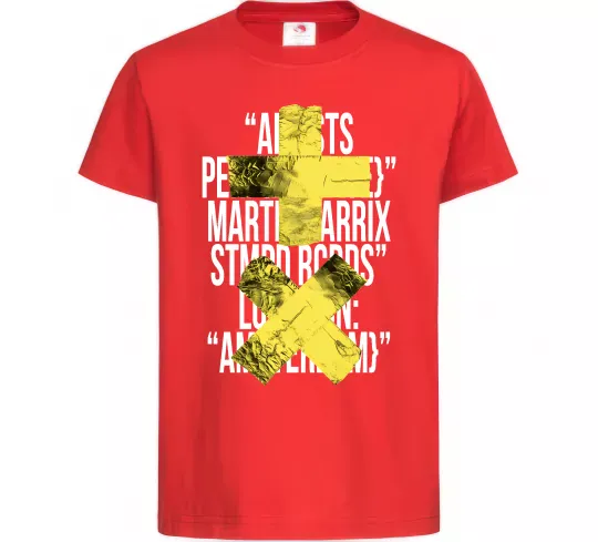Детская футболка Martin Garrix Amsterdam Красный фото