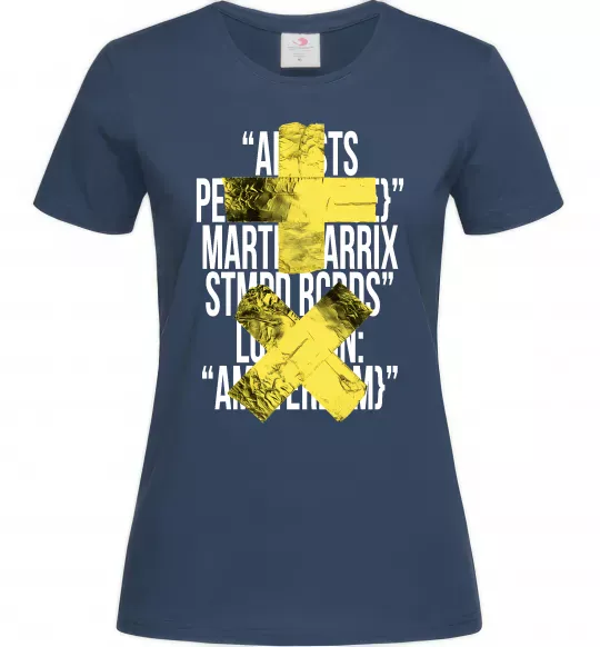 Женская футболка Martin Garrix Amsterdam Темно-синий фото